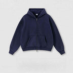 Mens Oversized 42%cotton 53%polyester 5%spandex hoodie Set W25805+W25806+K25807 - zip up print logo 8