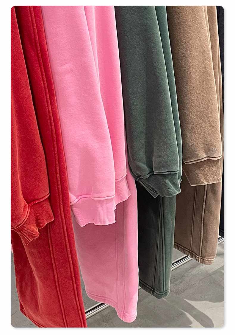 Mens Oversized 42%cotton 53%polyester 5%spandex hoodie Set W25805+W25806+K25807 - pants print logo 16