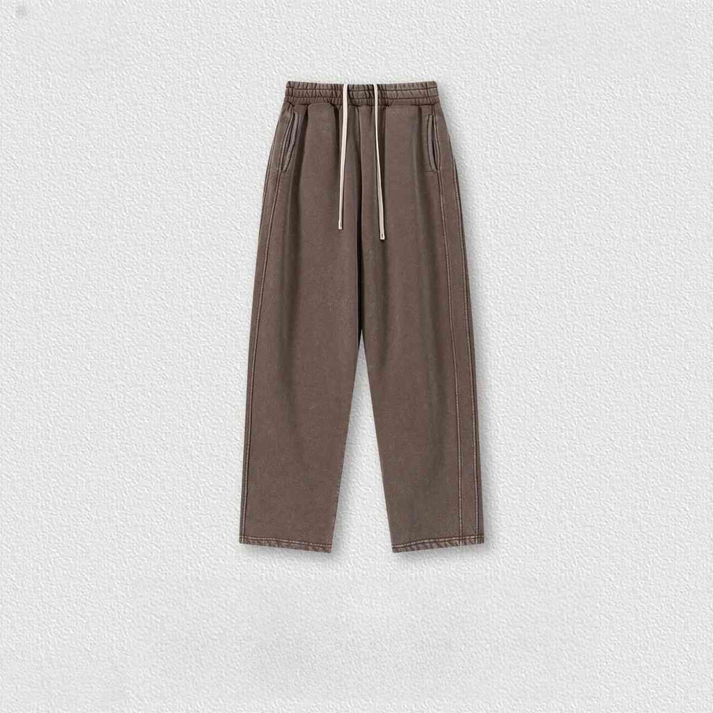Mens Oversized 42%cotton 53%polyester 5%spandex hoodie Set W25805+W25806+K25807 - pants print logo 4