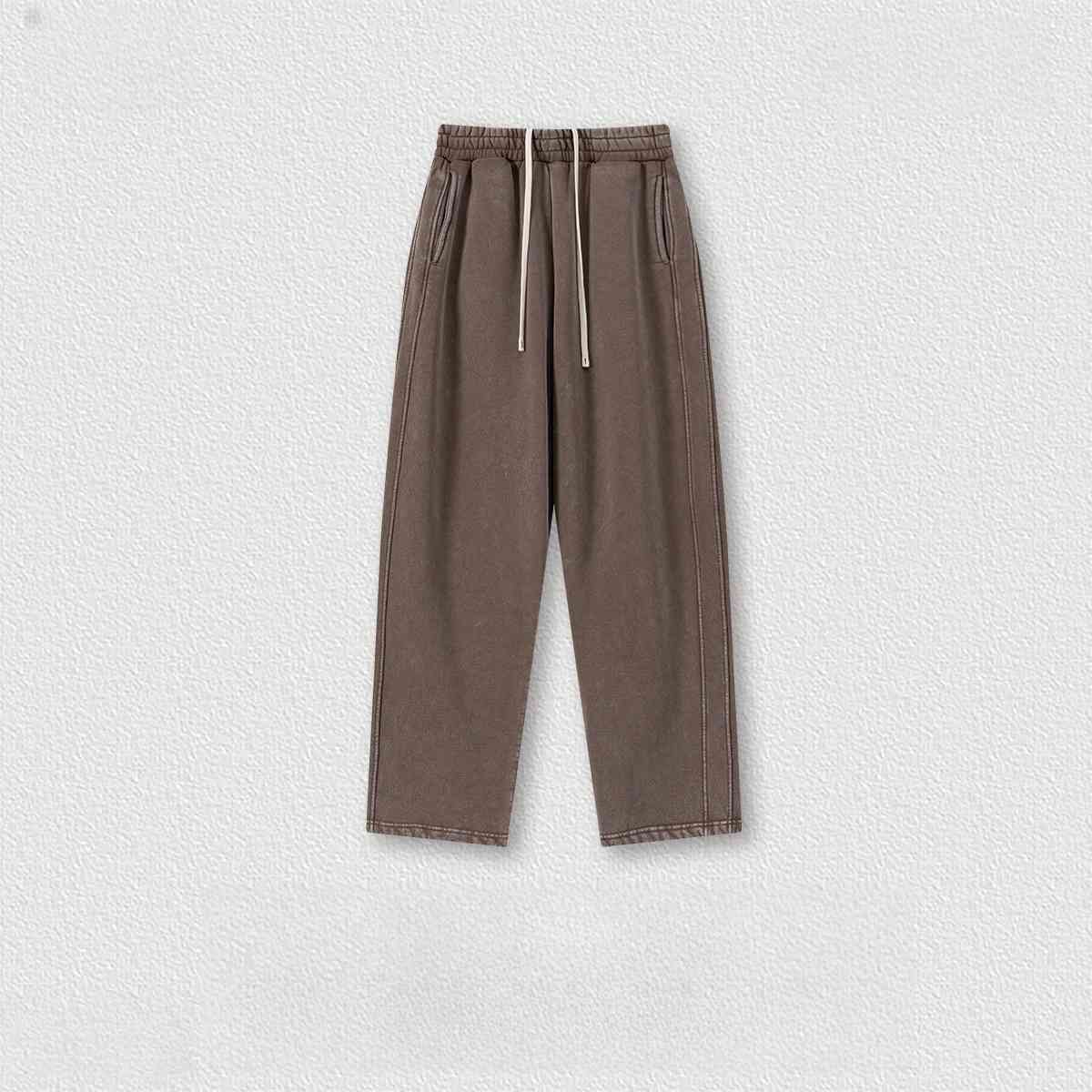 Mens Oversized 42%cotton 53%polyester 5%spandex hoodie Set W25805+W25806+K25807 - pants print logo 4