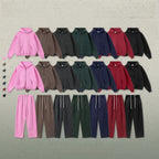 Mens Oversized 42%cotton 53%polyester 5%spandex hoodie Set W25805+W25806+K25807