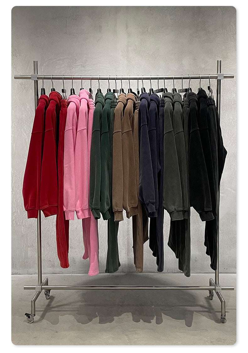Mens Oversized 42%cotton 53%polyester 5%spandex hoodie Set W25805+W25806+K25807 - Honfitwear