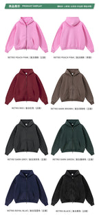 Mens Oversized 42%cotton 53%polyester 5%spandex hoodie Set W25805+W25806+K25807