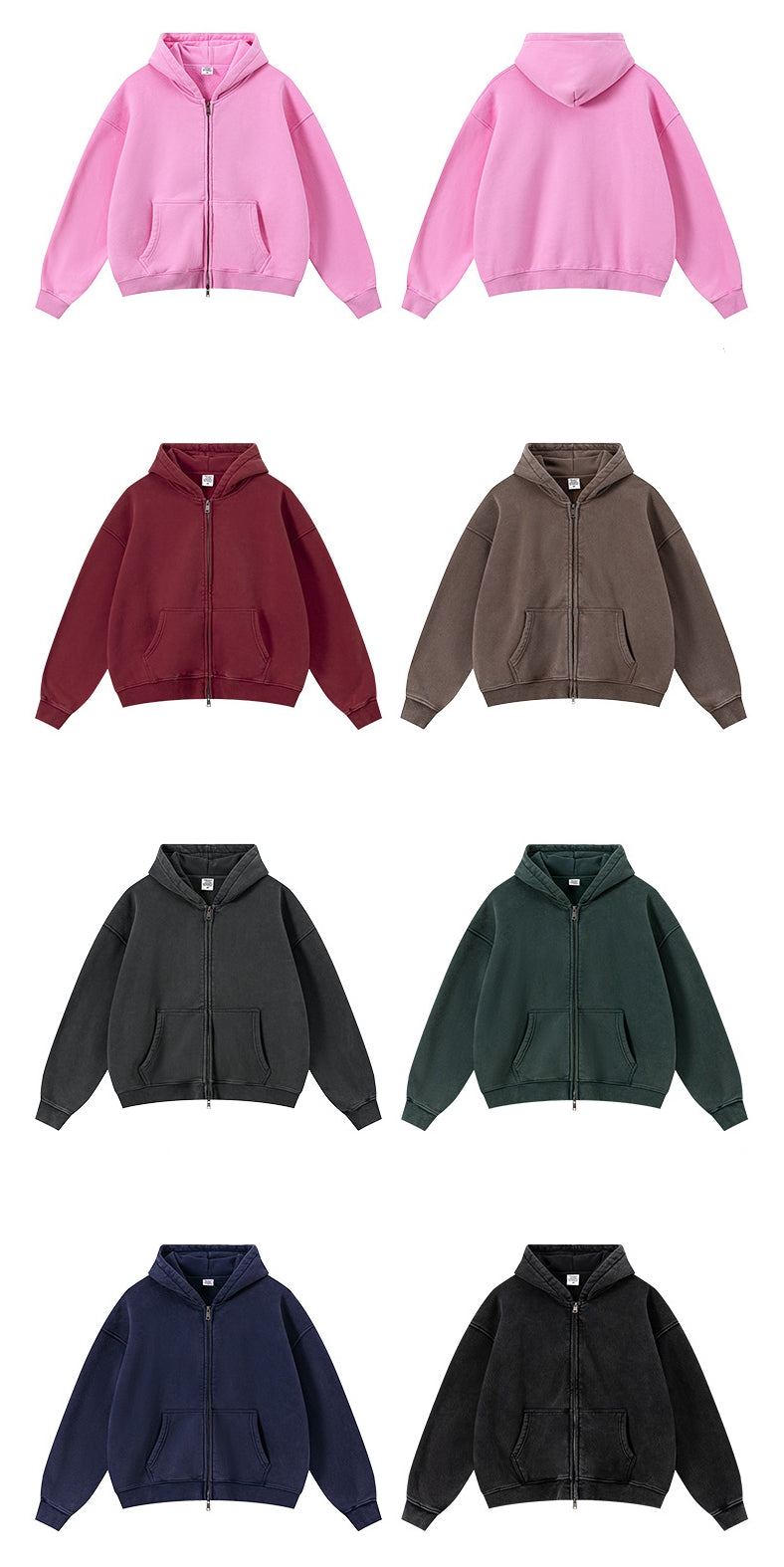 Mens Oversized 42%cotton 53%polyester 5%spandex hoodie Set W25805+W25806+K25807
