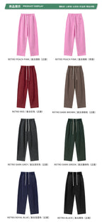 Mens Oversized 42%cotton 53%polyester 5%spandex hoodie Set W25805+W25806+K25807