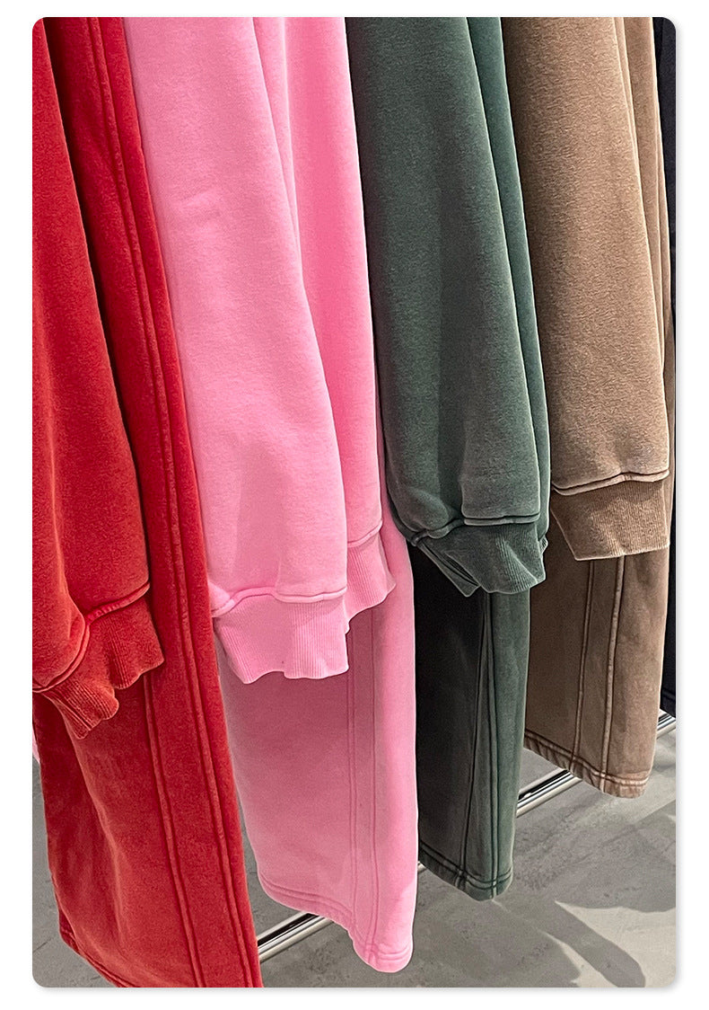 Mens Oversized 42%cotton 53%polyester 5%spandex hoodie Set W25805+W25806+K25807
