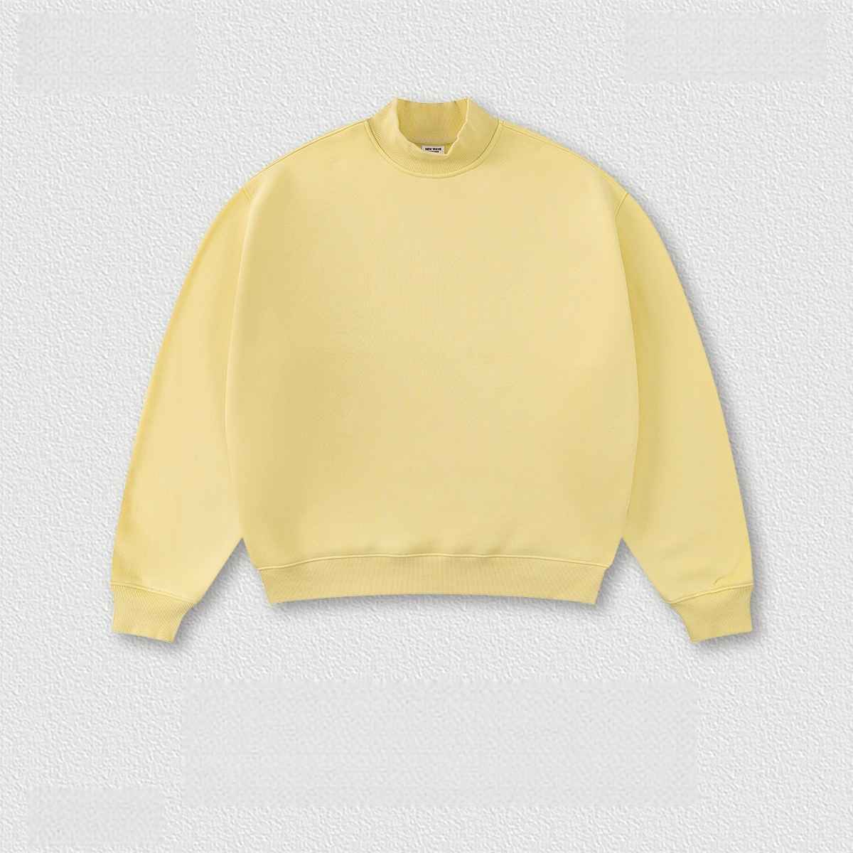 Mens Streetwear 42%cotton 53%polyester 5%spandex Hoodie Set W25810+W2406+K2580+K2408 - hoodie - Lemon Yellow XS | Honfit