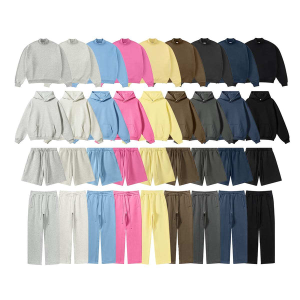 Mens Streetwear 42%cotton 53%polyester 5%spandex Hoodie Set W25810+W2406+K2580+K2408  print logo 1