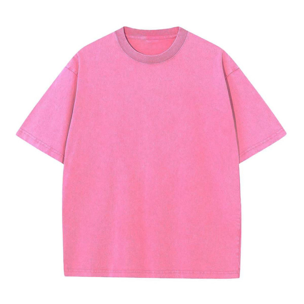 Mens Washed Vintage 100%cotton T Shirt WASH-T230 print logo 14