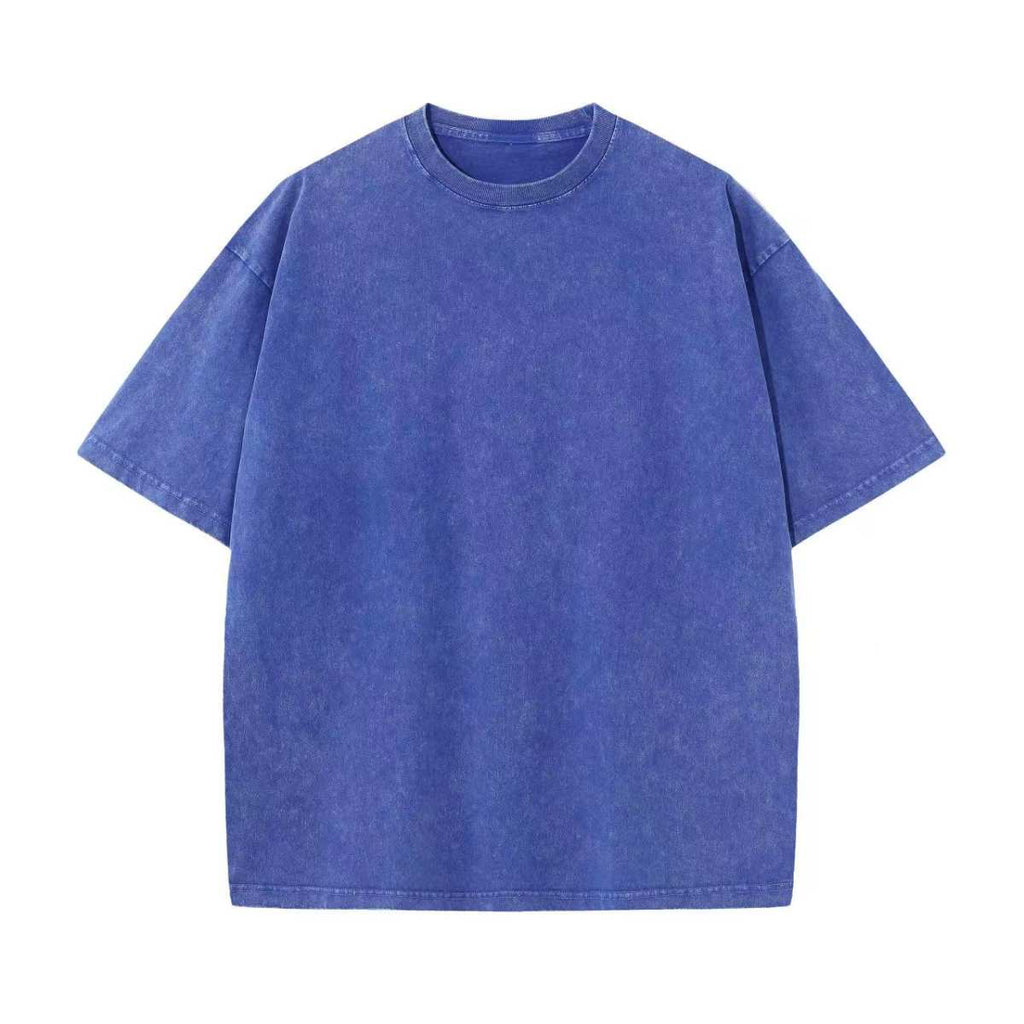 Mens Washed Vintage 100%cotton T Shirt WASH-T230 print logo 18