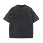 Mens Washed Vintage 100%cotton T Shirt WASH-T230 print logo 16