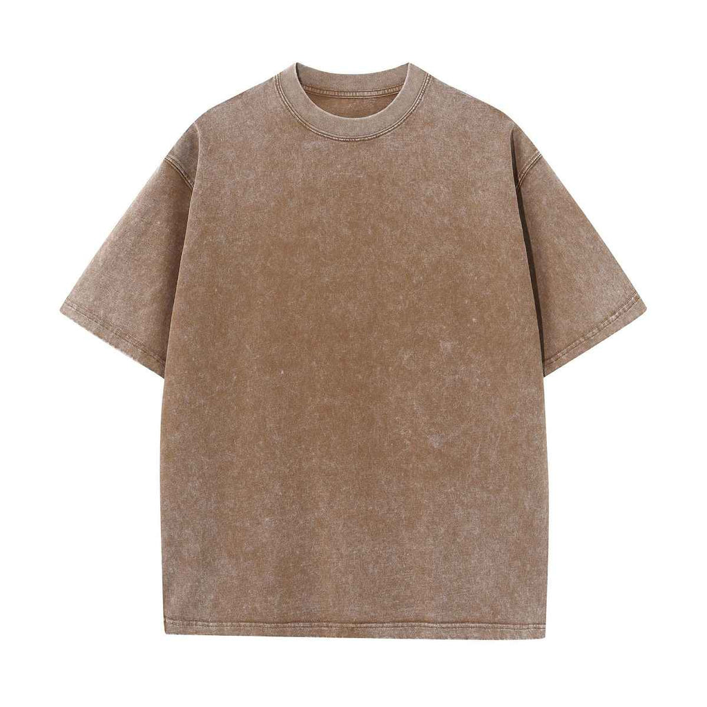 Mens Oversized Washed 100%cotton T Shirt WASH-T270 print logo 18