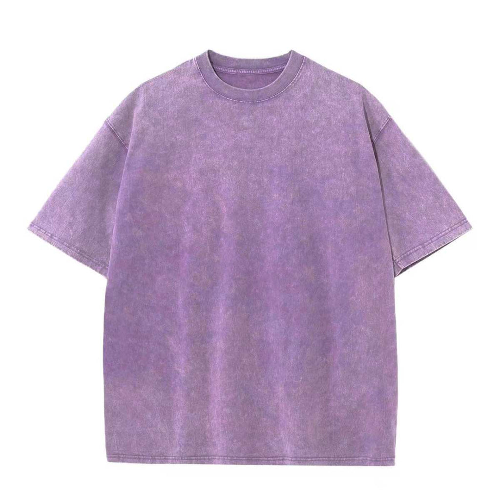 Mens Oversized Washed 100%cotton T Shirt WASH-T270 print logo 15