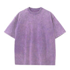 Mens Oversized Washed 100%cotton T Shirt WASH-T270 print logo 15