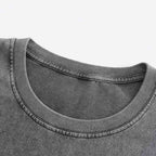 Mens Oversized Washed 100%cotton T Shirt WASH-T270 print logo 23