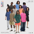 Mens Streetwear Washed 100%cotton T Shirt WASH-T300 print logo 29