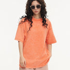 Mens Streetwear Washed 100%cotton T Shirt WASH-T300 print logo 30