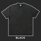 Mens Streetwear Washed 100%cotton T Shirt WASH-T300 print logo 6