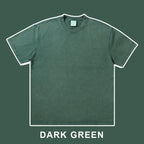 Mens Streetwear Washed 100%cotton T Shirt WASH-T300 print logo 15