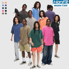 Mens Streetwear Washed 100%cotton T Shirt WASH-T300 print logo 8