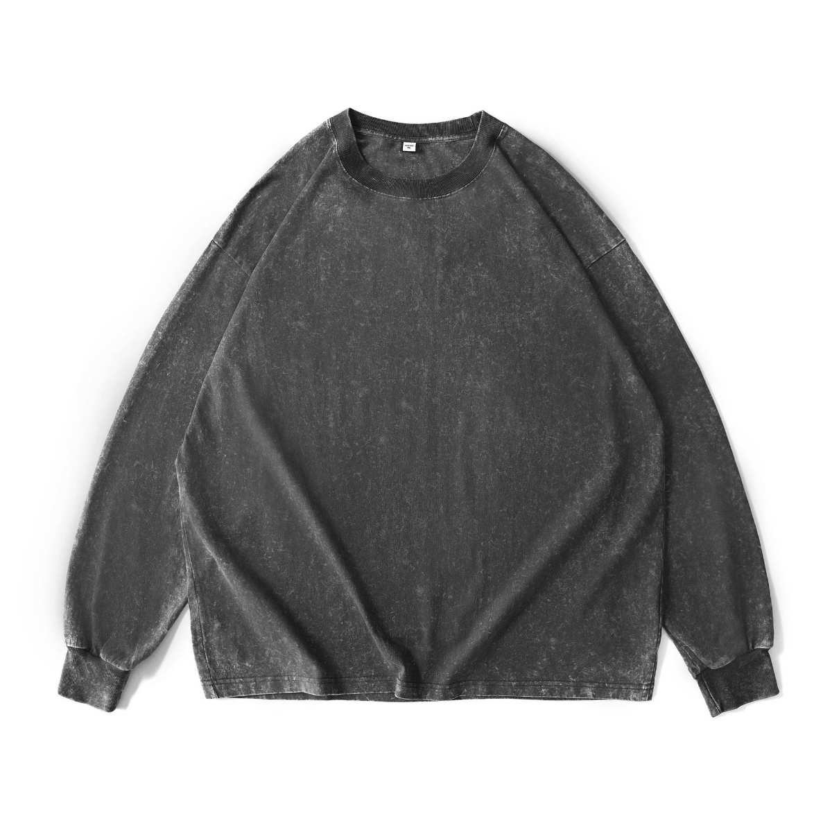 Washed Oversized 100%cotton Long Shirt WASH-ZJCX230 print logo 13