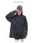 Washed Oversized 100%cotton Long Shirt WASH-ZJCX230 print logo 22