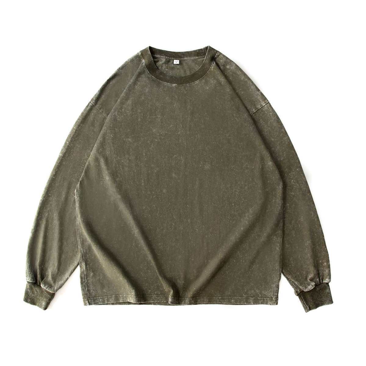 Washed Oversized 100%cotton Long Shirt WASH-ZJCX230 print logo 11