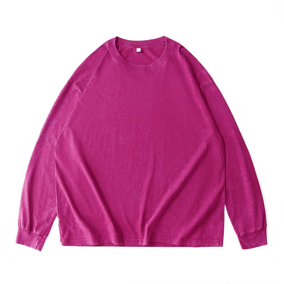 Washed Oversized 100%cotton Long Shirt WASH-ZJCX230 print logo 12