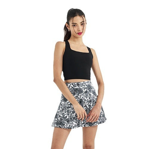 Womens Casual Yoga 80%Polyester 20%Spandex Tank Top WX001 print logo 10