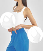 Womens Casual Yoga 80%Polyester 20%Spandex Tank Top WX001 print logo 18