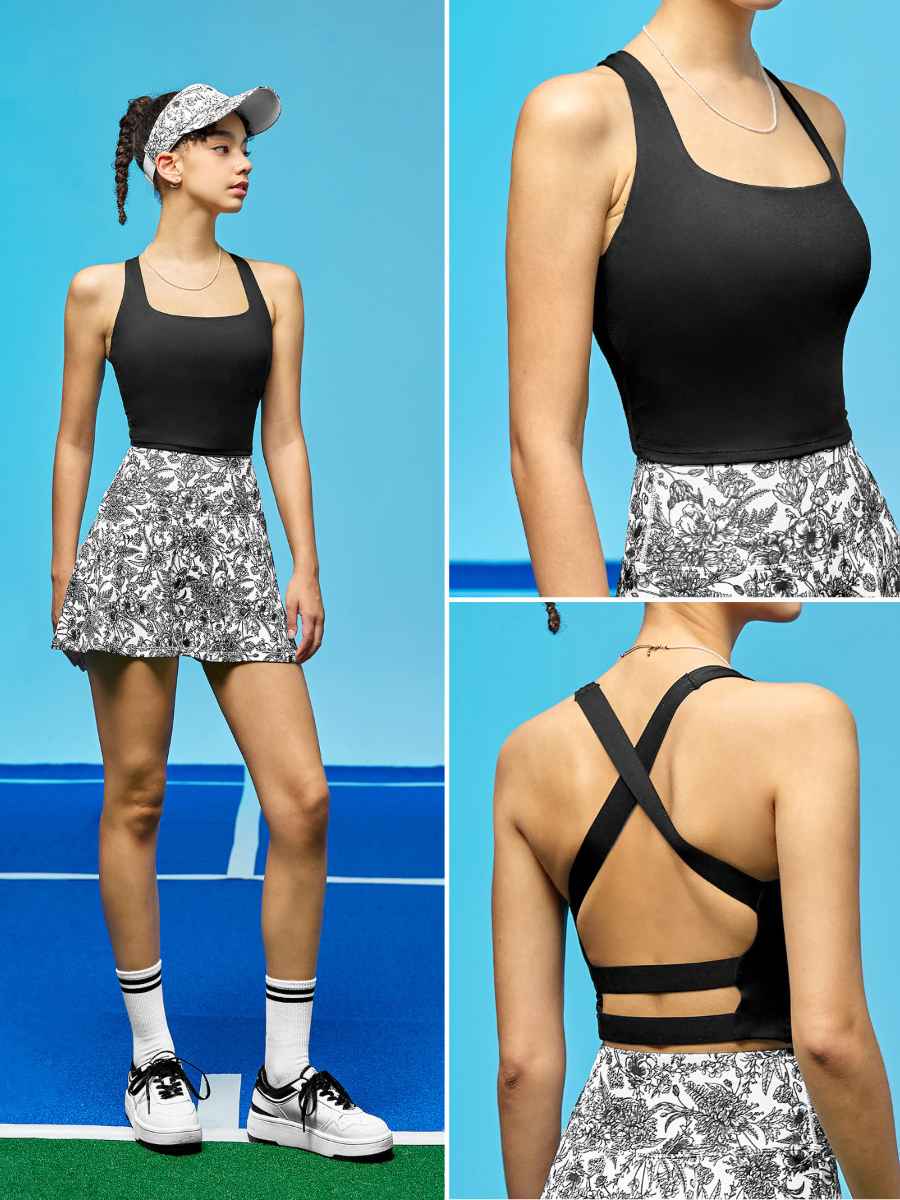 Womens Casual Yoga 80%Polyester 20%Spandex Tank Top WX001 print logo 31