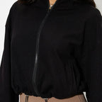 Womens Casual Cropped 50%rayon 45%polyester 5%spandex Jacket WY001 print logo 6