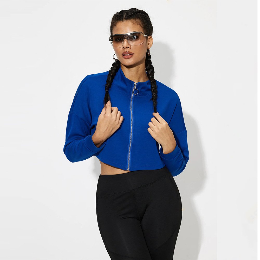 Womens Casual Sports 50%rayon 45%polyester 5%spandex Jacket WY002 print logo 5