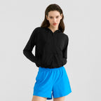 Womens Tennis Fitness 100%Polyester Jacket WY004 print logo 1