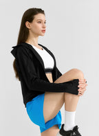 Womens Tennis Fitness 100%Polyester Jacket WY004 print logo 10