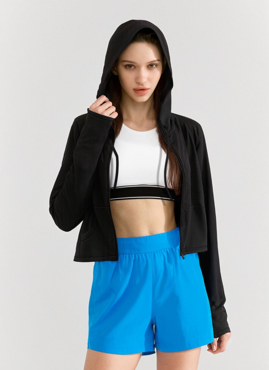 Womens Tennis Fitness 100%Polyester Jacket WY004 print logo 14