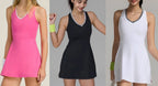 Womens Fitness Training 75%Nyolon 25%Spandex Tennis Dress XY0111 print logo 21