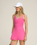 Womens Fitness Training 75%Nyolon 25%Spandex Tennis Dress XY0111 print logo 25