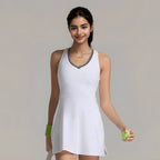 Womens Fitness Training 75%Nyolon 25%Spandex Tennis Dress XY0111 print logo 44