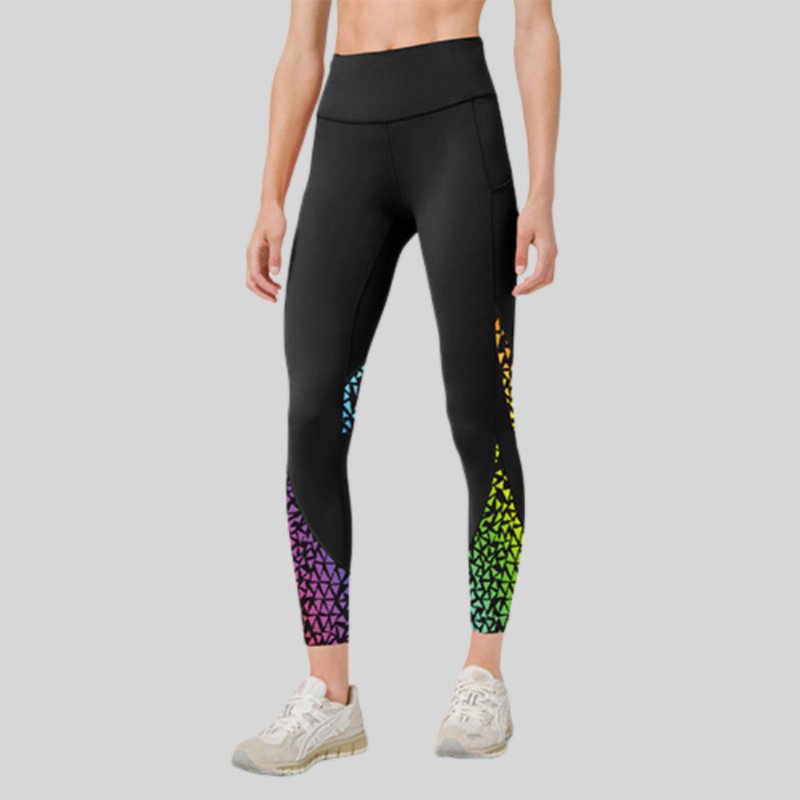 Womens Yoga Training 90%Polyester 10%Spandex  Leggings XY0224 print logo 1