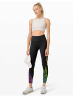 Womens Yoga Training 90%Polyester 10%Spandex  Leggings XY0224 print logo 12