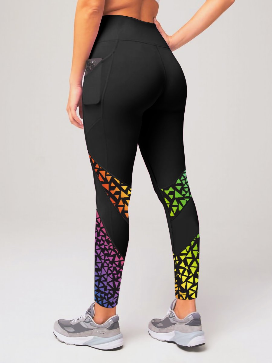 Womens Yoga Training 90%Polyester 10%Spandex  Leggings XY0224 print logo 13