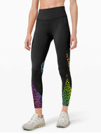 Womens Yoga Training 90%Polyester 10%Spandex  Leggings XY0224 print logo 15