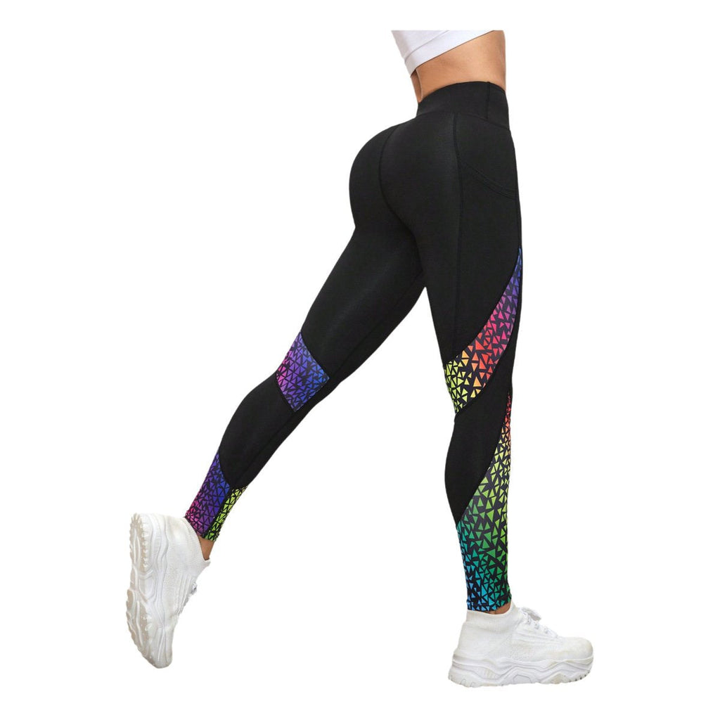 Womens Yoga Training 90%Polyester 10%Spandex  Leggings XY0224 print logo 19