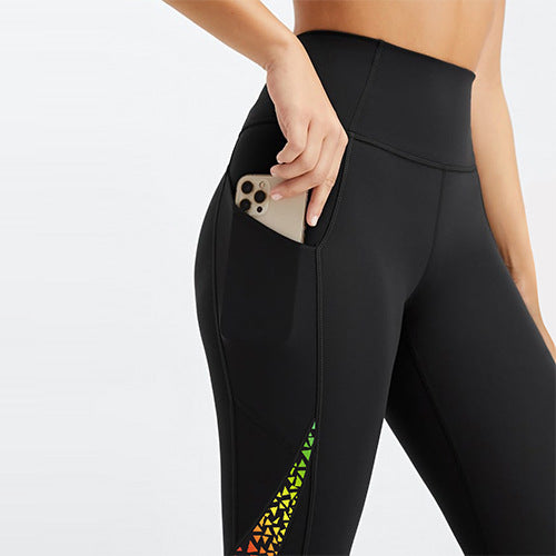 Womens Yoga Training 90%Polyester 10%Spandex  Leggings XY0224 print logo 5