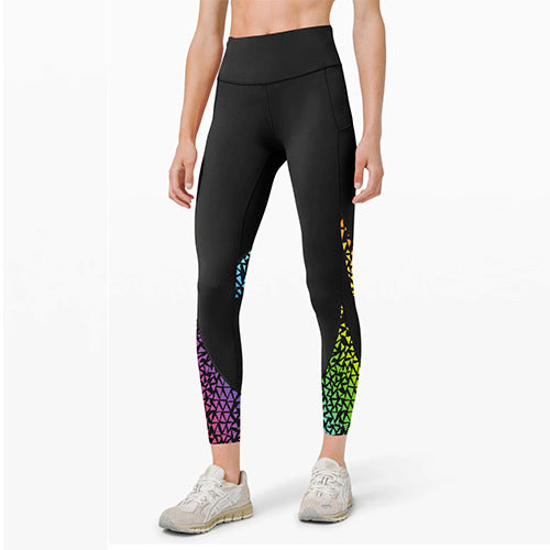 Womens Yoga Training 90%Polyester 10%Spandex  Leggings XY0224 print logo 6