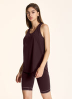 Womens Casual Workout 90%Polyester 10%Spandex Tank Top XY0239 print logo 15