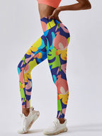 Womens Workout Activewear 90%Polyester 10%Spandex Leggings XY0307 print logo 12