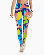 Womens Workout Activewear 90%Polyester 10%Spandex Leggings XY0307 print logo 14