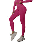 Womens Gym Workout 90%nylon 10%spandex Leggings Y-6600 print logo 6